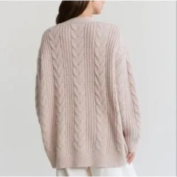 Jenni Kayne Sweater Cable Cocoon Cardigan NWT - Picture 2 of 9